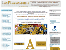 Tablet Screenshot of lasplacas.com